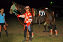 Ali and Kenzie dressed Ginger up as a race horse for our Halloween mini camp and costume contest