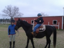 Colten's first lesson on Blackie