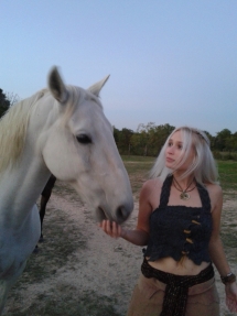 Amos, a beautiful Lipizzaner gelding.